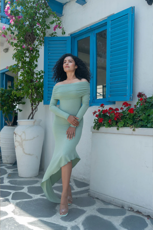 Mint Bloom Maxi Dress