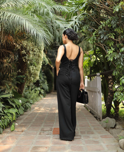 Black Bandage Jumpsuit