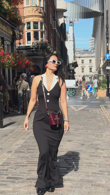 Noir Royale Maxi Dress